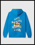 anti social social club maryland pullover blue hoodie