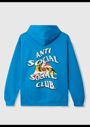 anti social social club maryland pullover blue hoodie