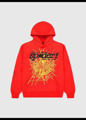 sp5der pnk v2 pullover red hoodie