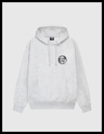 stussy dot stamp ash heather hoodie