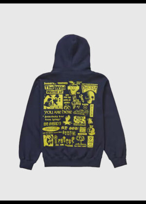 supreme wild embroidered hoodie