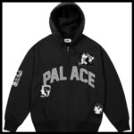 palace patch zip up hoodie