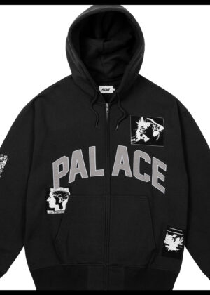 palace patch zip up hoodie