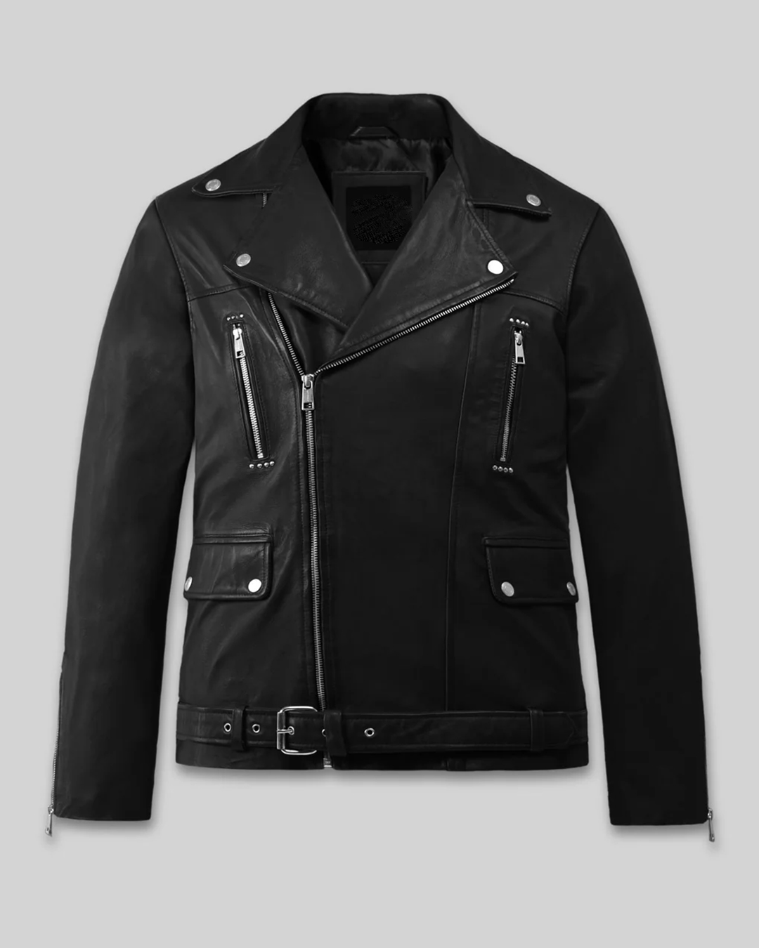 Mens Dauntless Black Biker Leather Jacket Mens Dauntless Black Biker Leather Jacket