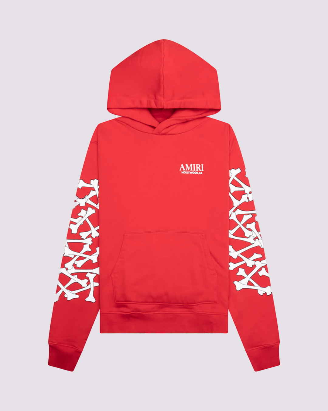 amiri bones stacked hoodie red amiri bones stacked hoodie red